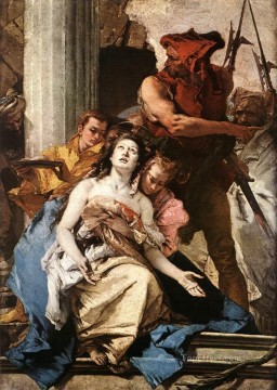El Martirio de Santa Águeda Giovanni Battista Tiepolo Pinturas al óleo